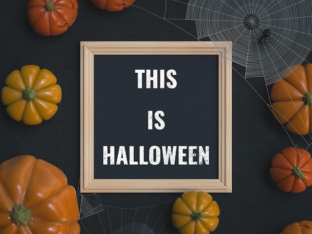 Mockup di lavagna di halloween