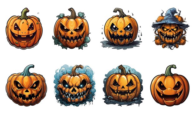 Halloween Clipartów Sublimacji Dyni Png