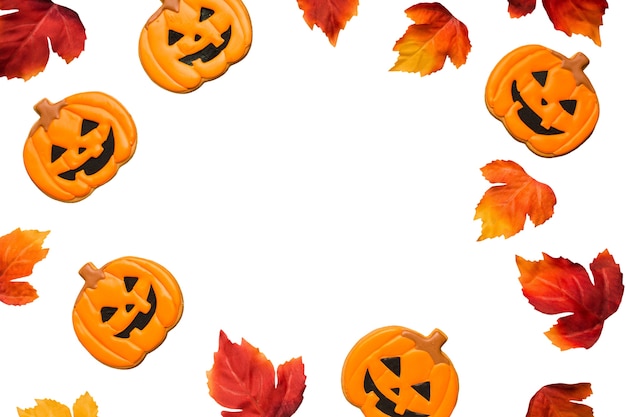 PSD design dei biscotti di halloween isolato