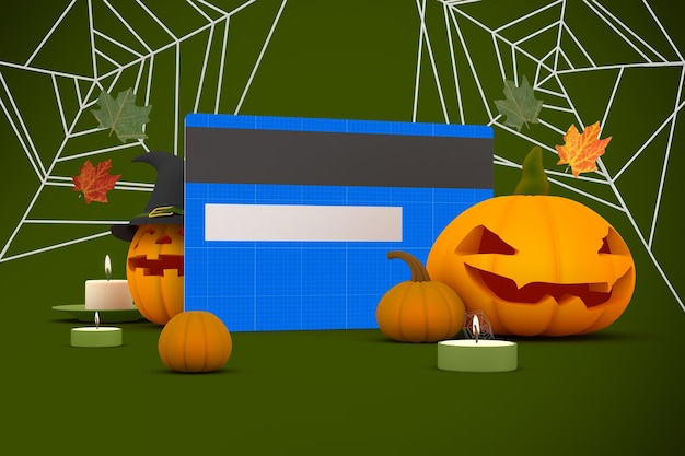 Halloween Credit Card mockup