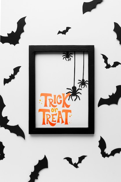 PSD halloween day with trick or treat message