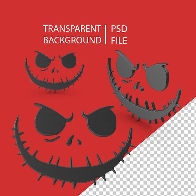 PSD halloween dynia symbol twarzy png