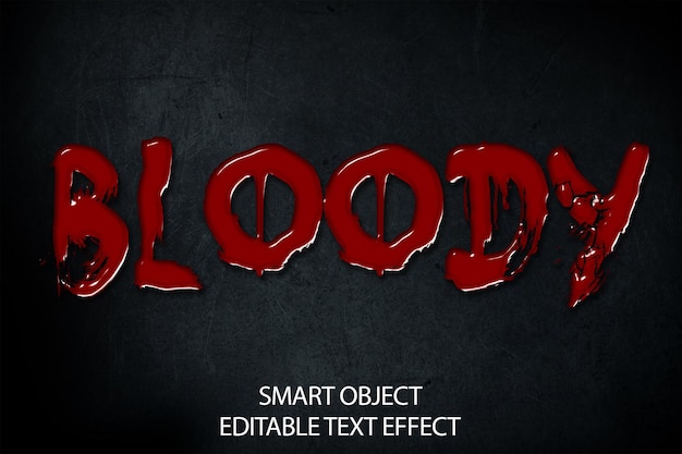 halloween editable text effect psd
