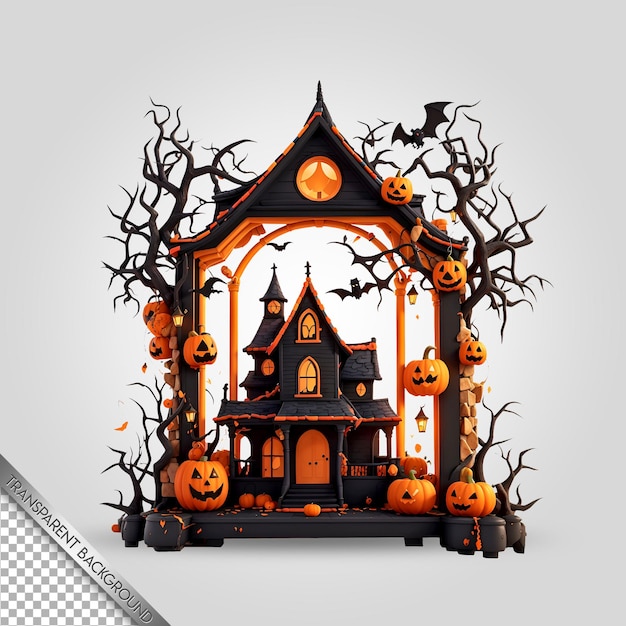 Halloween elements transparent background