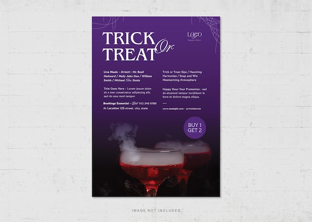 PSD halloween flyer template in photoshop psd modern halloween night party v2