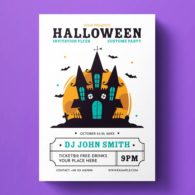 PSD halloween flyer template