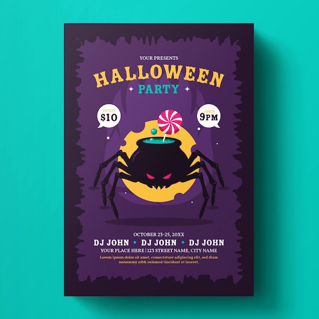 PSD halloween flyer template