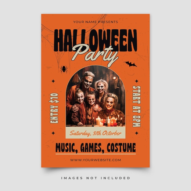 PSD halloween flyer template