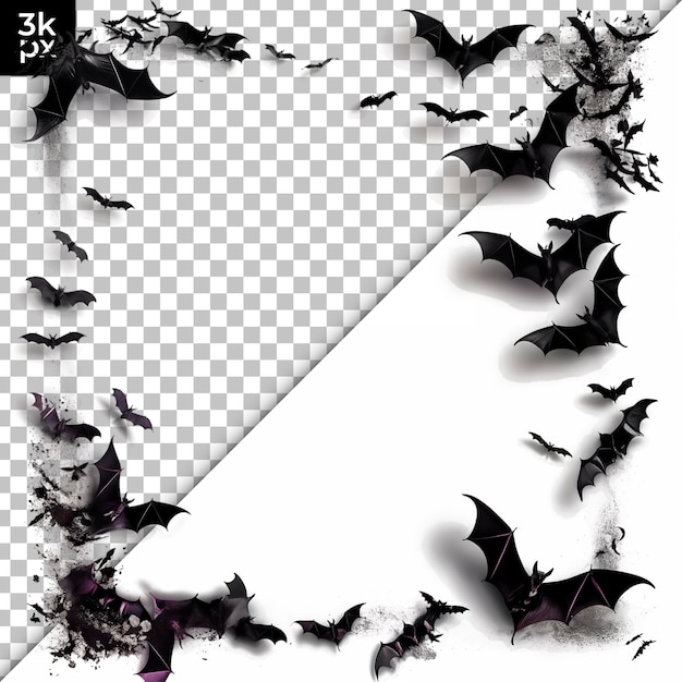 Halloween frame isolated on transparent background