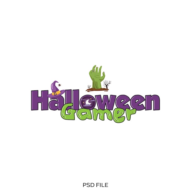 PSD ハロウィーン・ゲイマー psd ファイル