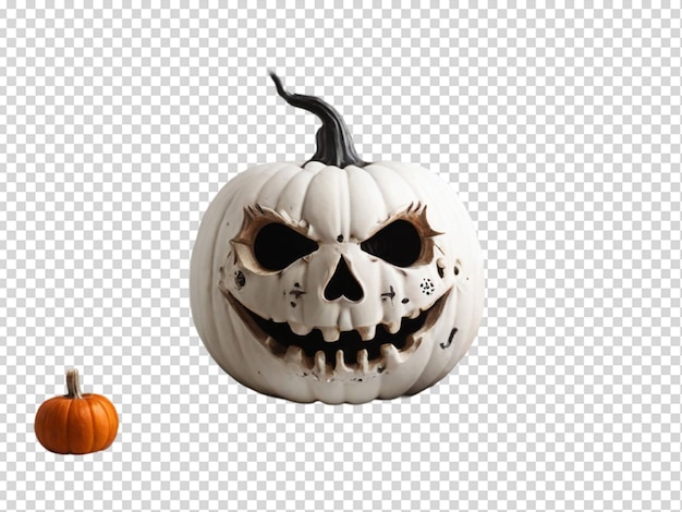 PSD halloween happy pumpkin with transparent background