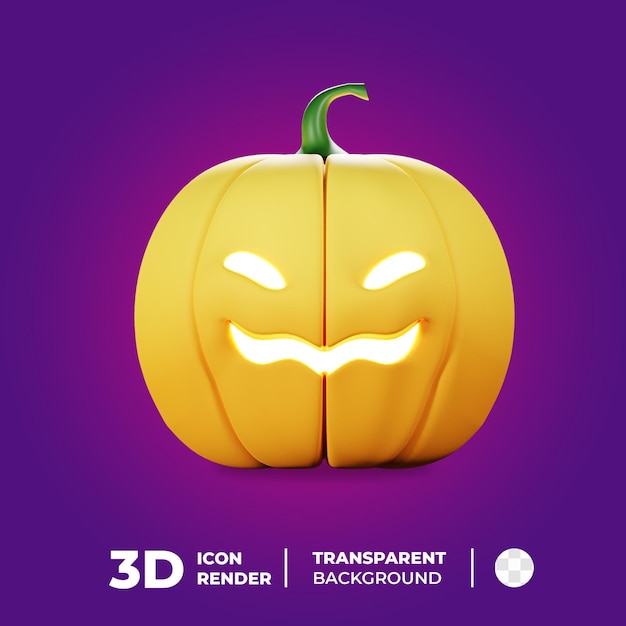 Halloween icon evil pumpkin