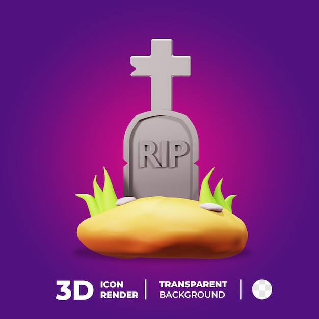 PSD halloween icon grave