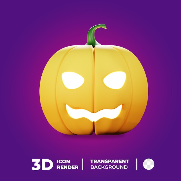 PSD icona di halloween sorriso zucca