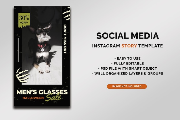 PSD halloween instagram story template vol 1