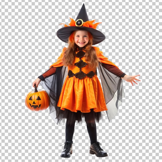 PSD halloween kostuum op doorzichtige bg