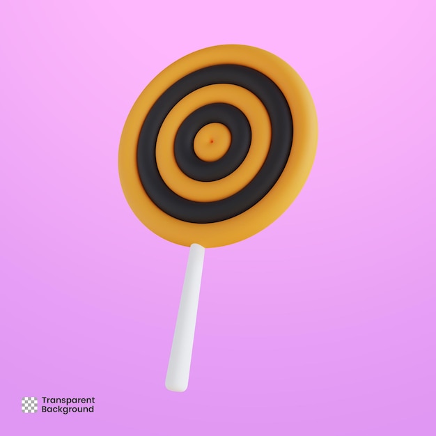 Halloween Lolipop Ilustracja 3d