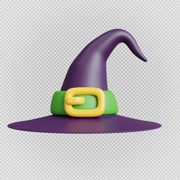 Halloween magician hat 3d