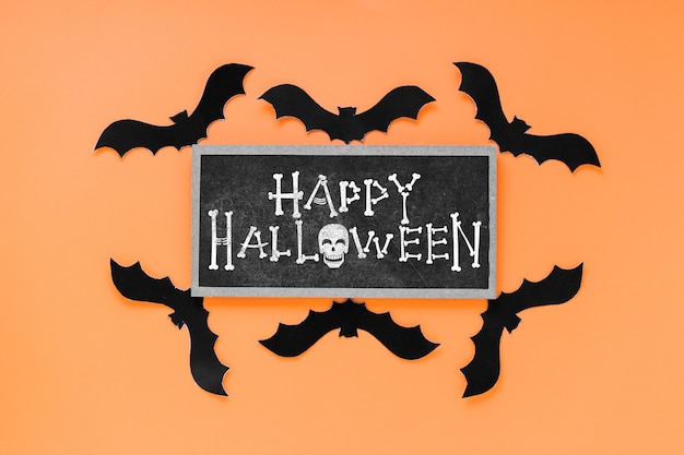 halloween mockup with slate concept