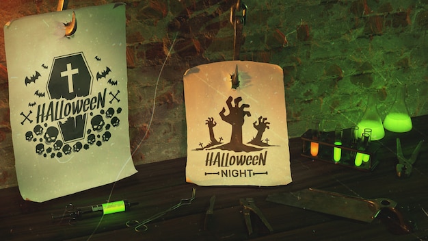 PSD halloween nacht arrangement evenement