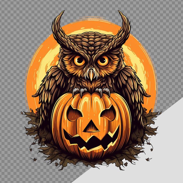 PSD ハロウィーンのオオカミ ジャック o ランターン png 透明な背景に隔離