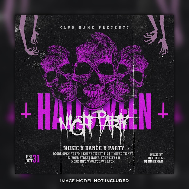 Halloween party flyer