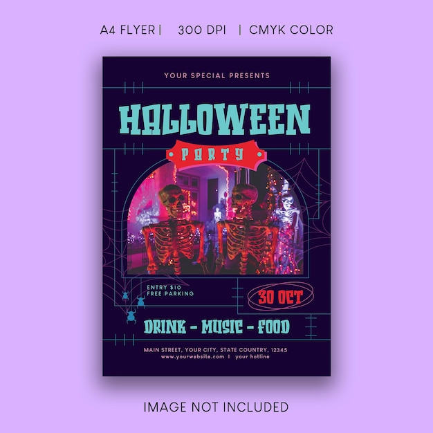 Halloween party flyer