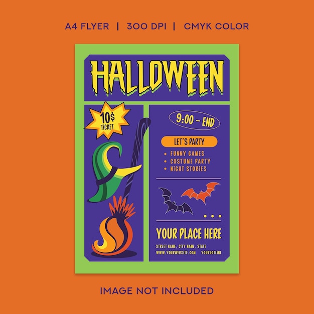 Halloween party flyer