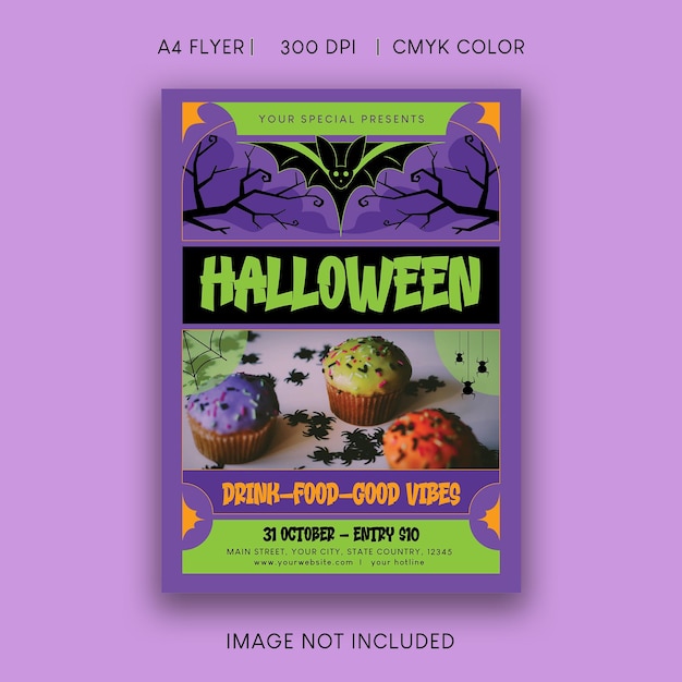 PSD halloween party flyer