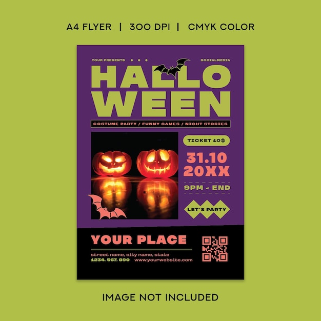 Halloween party flyer