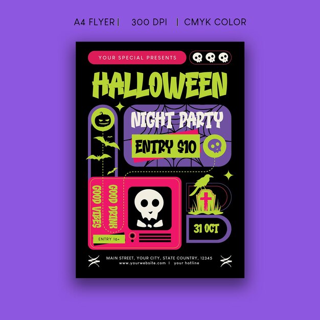 Halloween party flyer