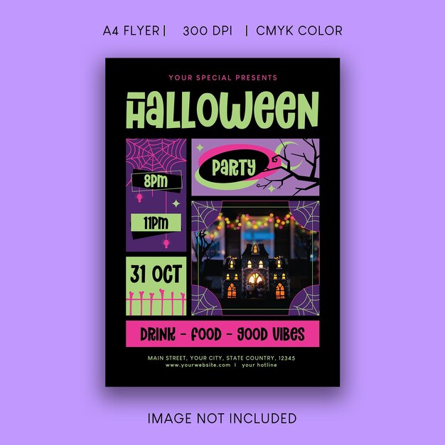 Halloween party flyer