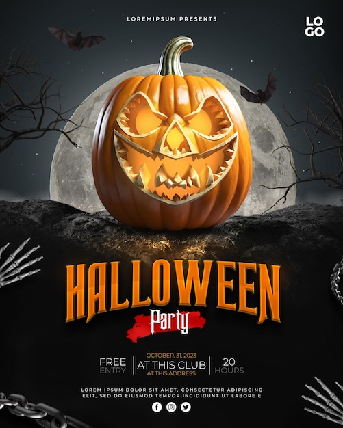 Halloween Party Plakat