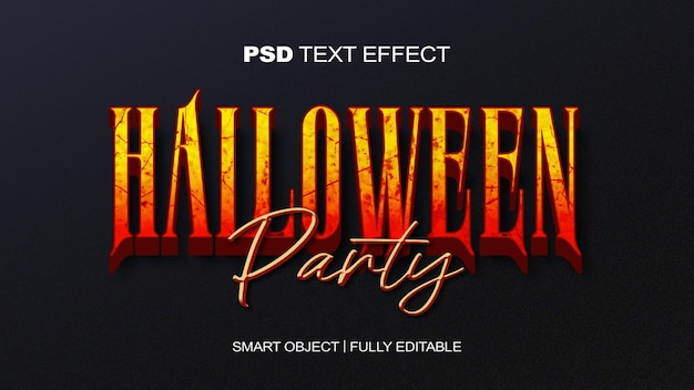 Halloween party v2 text effect