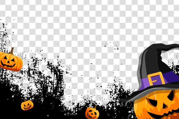 halloween png border transparent background