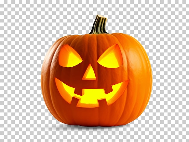 Halloween-pompoen geïsoleerd op transparante achtergrond png psd