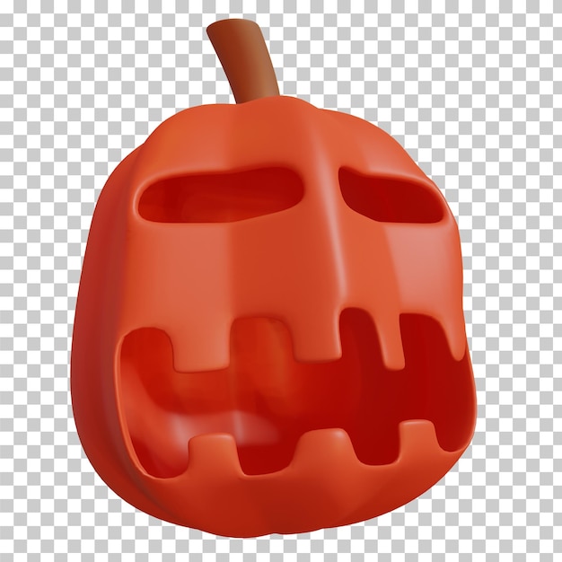 Halloween pompoen spook geïsoleerde 3D-rendering