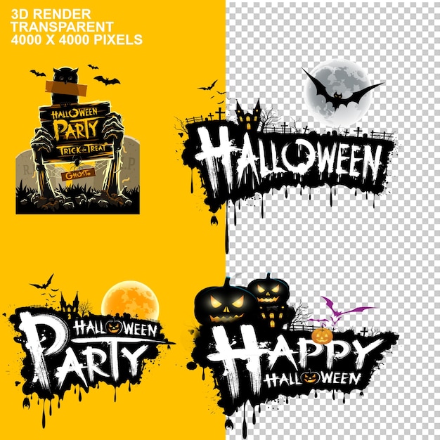 Halloween pompoenen en kasteel spookachtig in de nacht van volle maan en vleermuizen vliegen kwaad horror dode begraafplaats