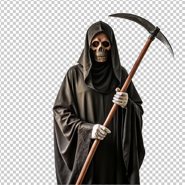 PSD halloween postać grim reaper ilustracja