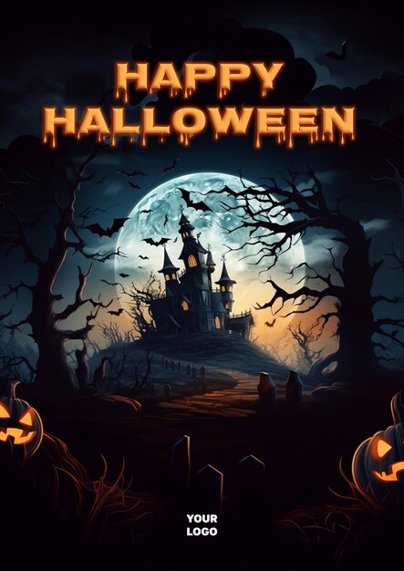 PSD halloween poster