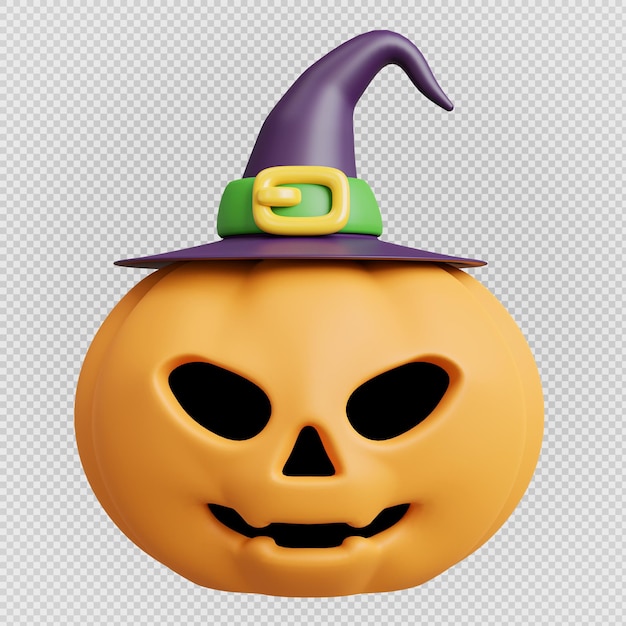 Zucca di halloween 3d