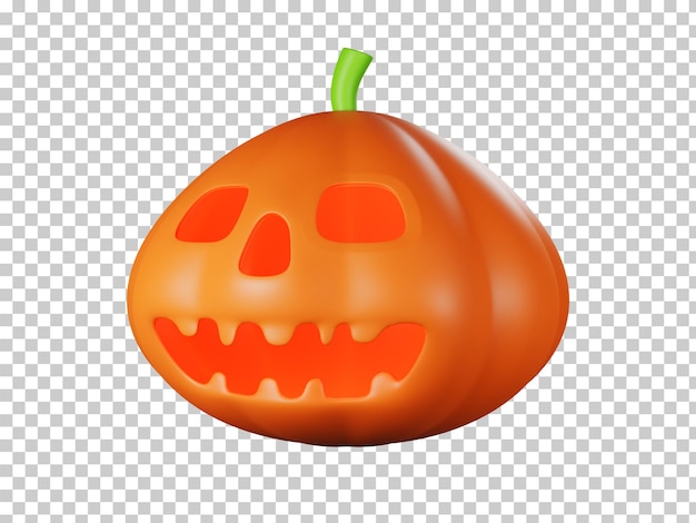 Halloween pumpkin lantern 3D rendering