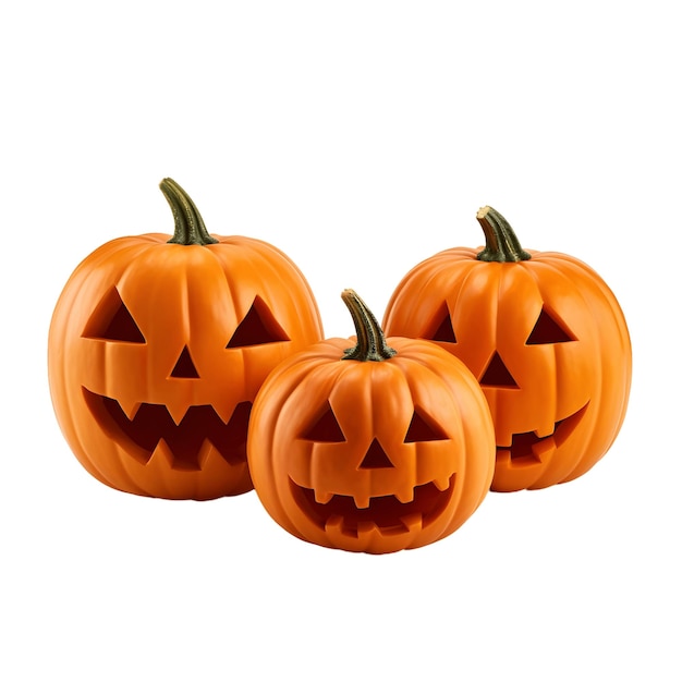 Zucche di halloween png sfondo trasparente halloween jack o lantern