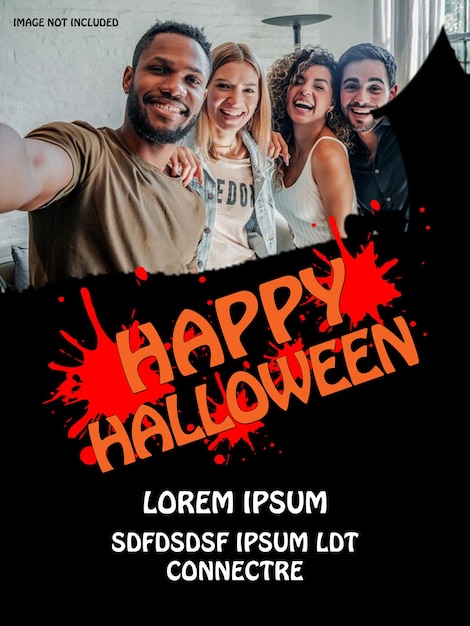 PSD halloween sjabloon