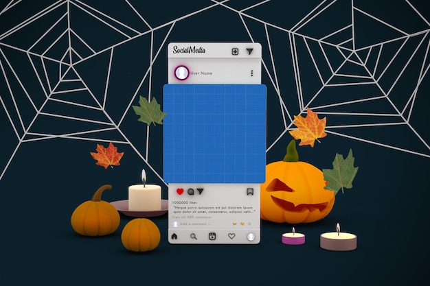 Halloween Social Media mockup