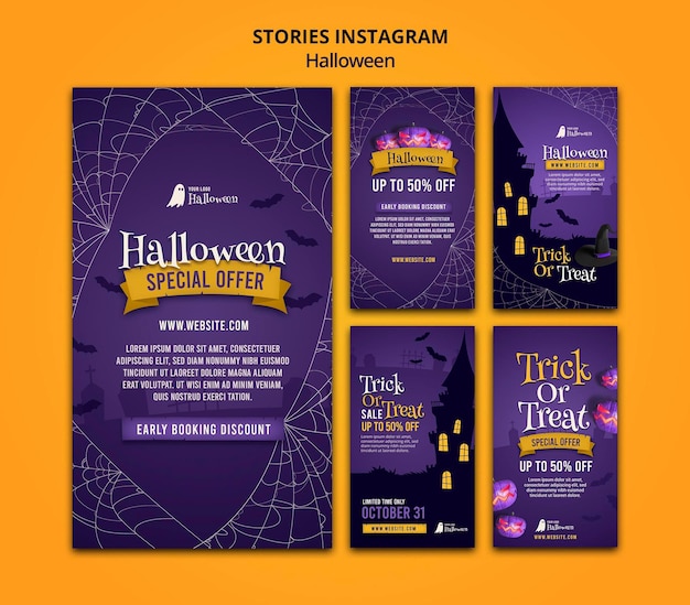 Storie sui social di halloween