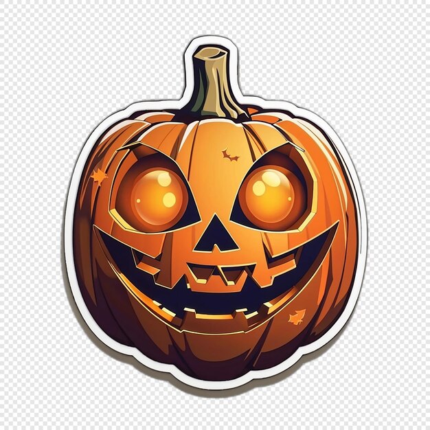 PSD halloween sticker illustration