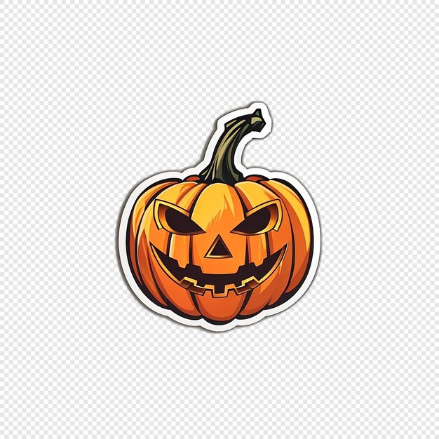 PSD halloween sticker illustration