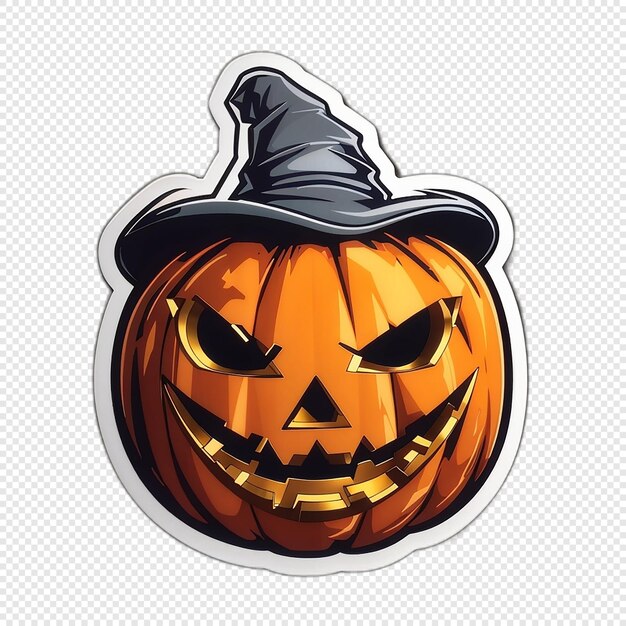 PSD halloween-stickerillustratie