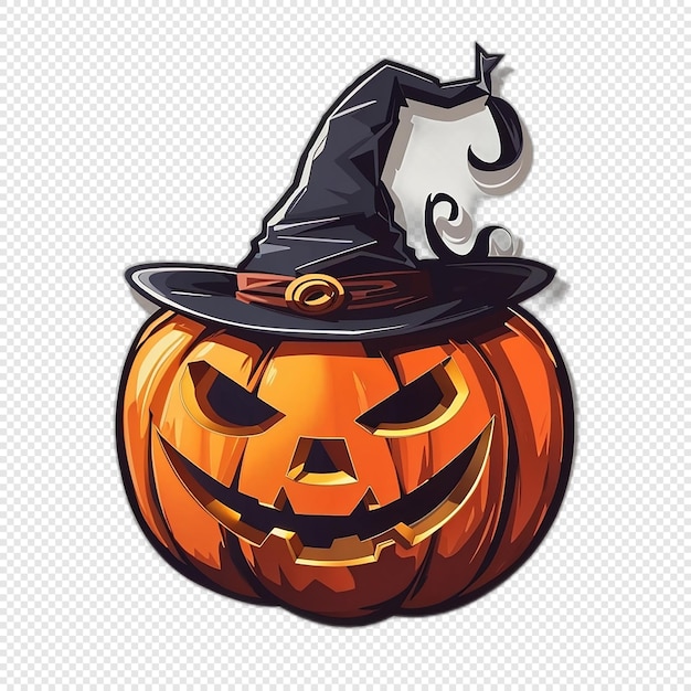 PSD halloween-stickerillustratie